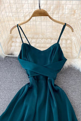 Bridesmaid Dresses Strapless, Cute Satin Short Dresses, A-Line Fashion Dresses