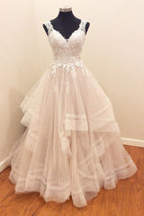 Wedding Dress Country, A Line Brush Train Sweetheart Sleeveless Ruffles Appliques Wedding Dresses