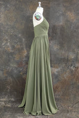 Affordable Spaghetti Straps Chiffon Bridesmaid Dresses