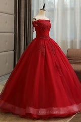 Homecoming Dresses Lace, Burgundy tulle lace long prom dress burgundy tulle formal dress