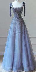 Tulle Belt Prom Dress Spaghetti Strap Shine Mermaid Dress