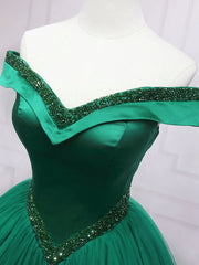 Dark Green Princess Long Formal Dress Green Party Dress Sweet 16 Dress prom dresses shops