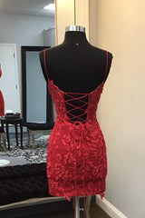 Prom Dress And Boots, Dark Red Corset Tight Short Homecoming Dress with Appliques