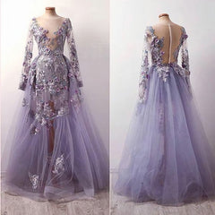 Party Dress Man, Tulle Prom Dress, Floor Length Appliques Women Dress