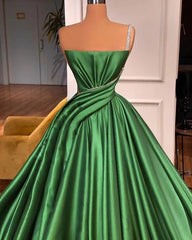 Prom Dresses 2020, Fabulous Long A-line One Shoulder Satin Sleeveless Formal Prom Dresses