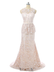 Light Champagne Mermaid Lace Mother Of The Bride Dresses