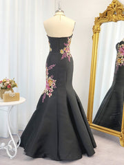 Bridesmaid Dresses Color Schemes, Mermaid Sweetheart Beading Floor-Length Satin Dress