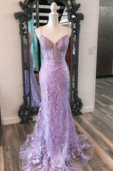 Mermaid V Neck Appliques Tulle Long Prom Dresses