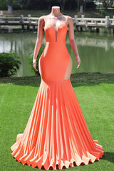 Purple Prom Dresses Sexy Mermaid Women Evening Dress Sleeveless Open Back