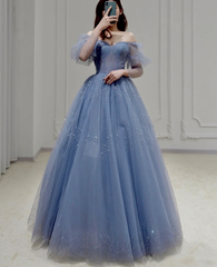 Party Dress Teens, Prom Dresses, High End Atmosphere Puff Sleeve Bridal Dress, Long Sleeve Banquet Evening Dress, Fairy Thin Puff Skirt