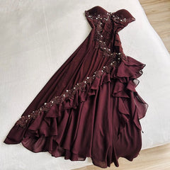 Vintage Long Prom Dress Party Gown Evening Dress